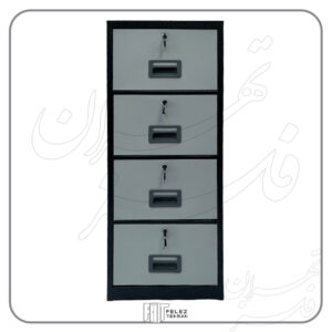 فایل فلزی 4 کشو دو رنگ